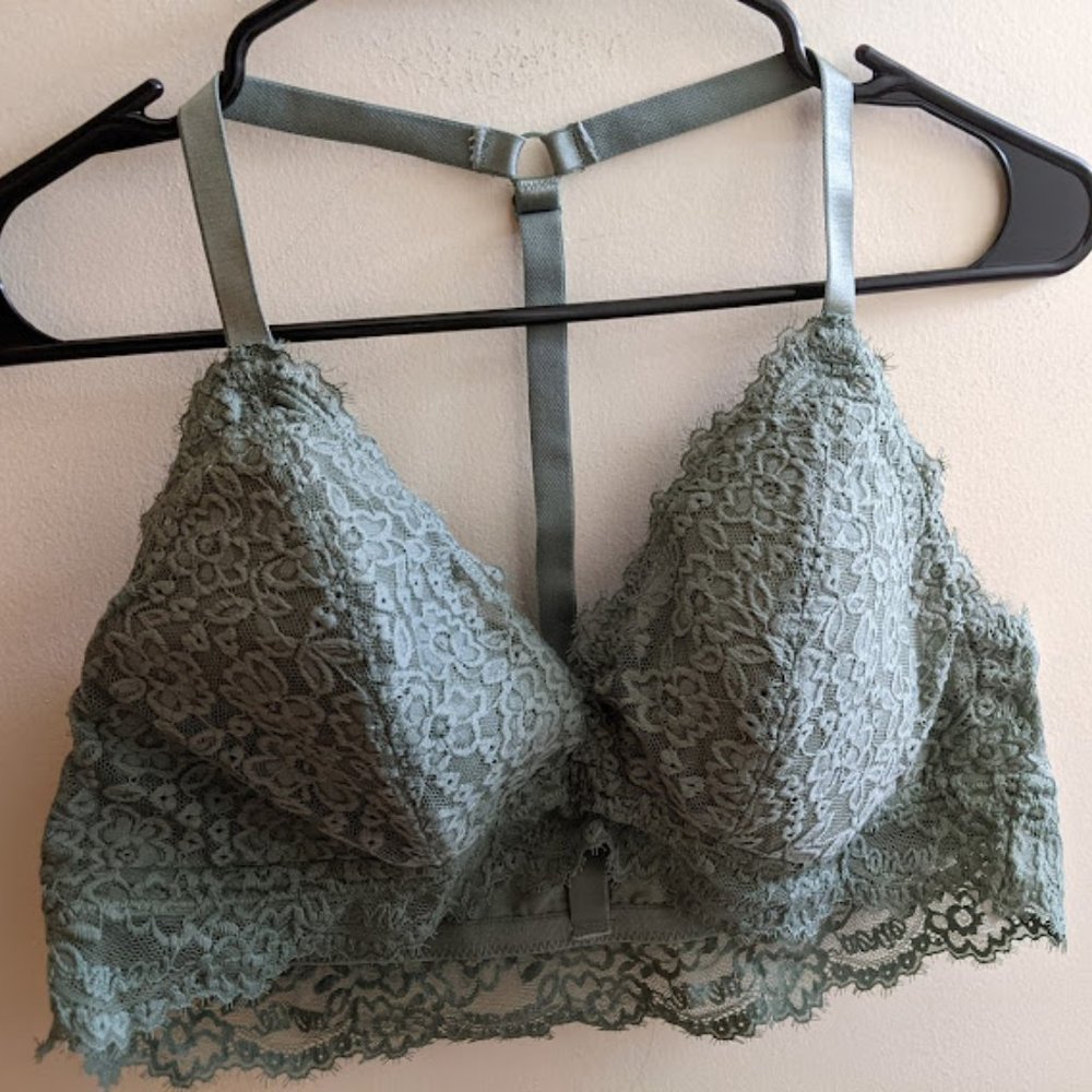 Green Aerie Lace Bralette XL